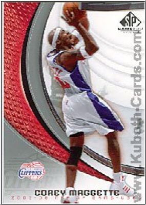 NBA 2005/06 SP Game Used - No 41 - Corey Maggette