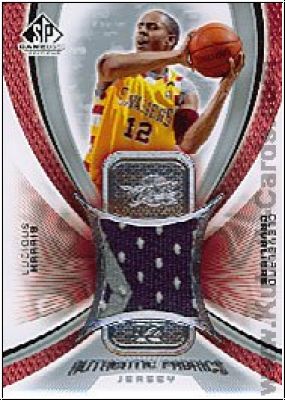 NBA 2005 / 06 SP Game Used Authentic Fabrics - No AF-LH