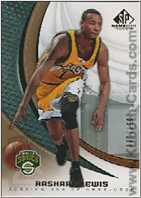 NBA 2005 / 06 SP Game Used 100 - No 90 - Rashard Lewis