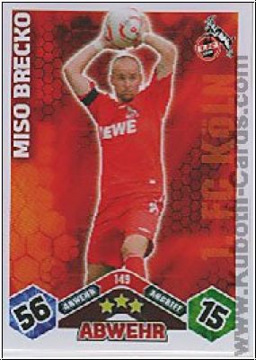 Soccer 2010/11 Topps Match Attax - No 149 - Miso Brecko