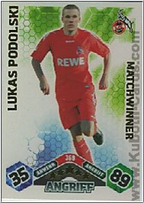 Soccer 2010/11 Topps Match Attax - No 369 - Lukas Podolski