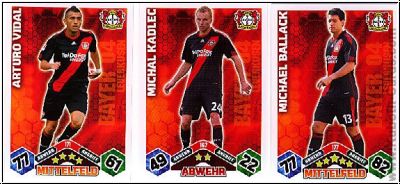 Soccer 2010-11 Topps Match Attax - Bayer Leverkusen complete set