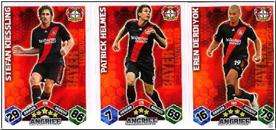 Fussball 2010-11 Topps Match Attax - Bayer Leverkusen komplettes Set