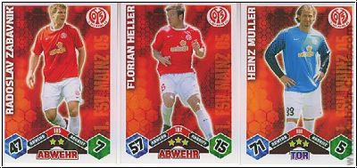 Fussball 2010-11 Topps Match Attax - FSV Mainz 05 komplettes Set