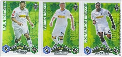 Fussball 2010-11 Topps Match Attax - Borussia Mönchengladbach komplettes Set