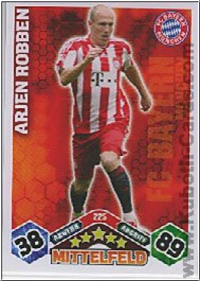 Soccer 2010/11 Topps Match Attax - No 225 - Arjen Robben