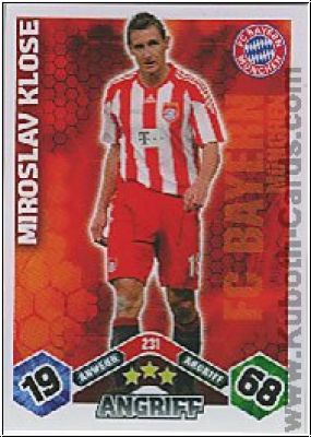 Soccer 2010/11 Topps Match Attax - No 231 - Miroslav Klose
