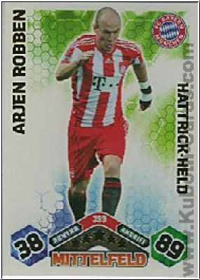 Fussball 2010 / 11 Topps Match Attax - No 399 - Arjen Robben