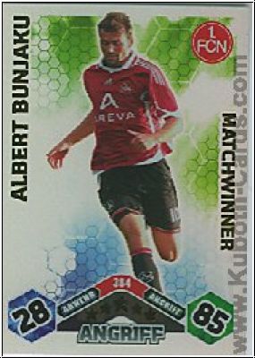 Fussball 2010 / 11 Topps Match Attax - No 384 - Albert Bunjaku