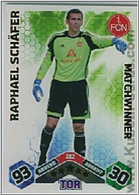 Fussball 2010 / 11 Topps Match Attax - No 382 - Raphael Schäfer