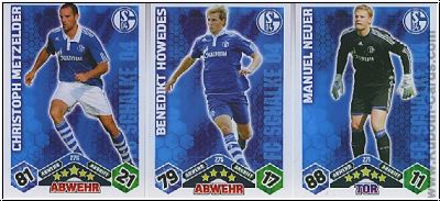 Fussball 2010-11 Topps Match Attax - Schalke 04 komplettes Set