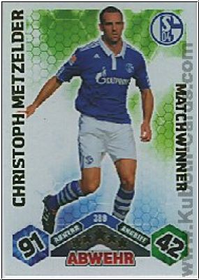 Soccer 2010/11 Topps Match Attax - No 389 - C. Metzelder