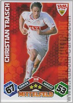 Fussball 2010 / 11 Topps Match Attax - No 300 - Christian Träsch