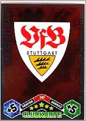 Soccer 2010/11 Topps Match Attax - No 341 - Logo Stuttgart