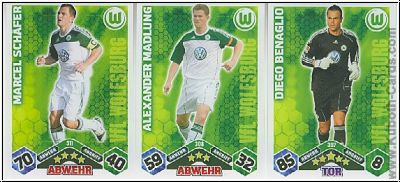 Fussball 2010-11 Topps Match Attax - VfL Wolfsburg komplettes Set