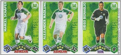 Soccer 2010-11 Topps Match Attax - VfL Wolfsburg complete set