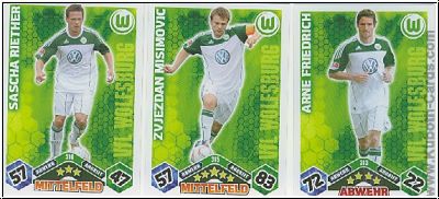 Fussball 2010-11 Topps Match Attax - VfL Wolfsburg komplettes Set