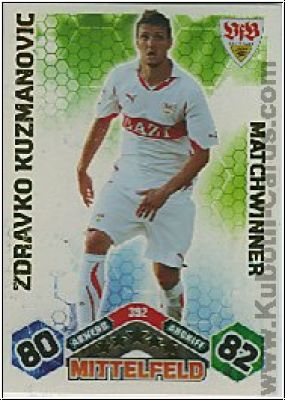 Soccer 2010/11 Topps Match Attax - No 392 - Z. Kuzmanovic