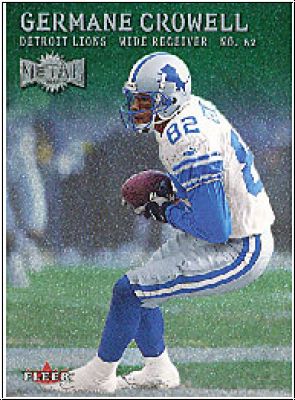 NFL 2000 Metal Emerald - No 123 - Germane Crowell