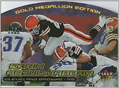 NFL 2000 Ultra Gold Medallion - No 107 - Karim Abdul-Jabbar