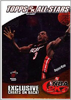 NBA 2006 / 07 Topps 2K7 Promotion - No 2 of 12 - Dwyane Wade