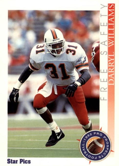 NFL 1992 Star Pics - No 43 - Darryl Williams