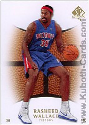 NBA 2007 / 08 SP Authentic - No 88 - Rashard Wallace