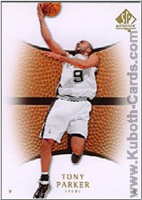 NBA 2007 / 08 SP Authentic - No 93 - Tony Parker