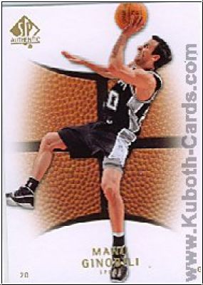 NBA 2007 / 08 SP Authentic - No 94 - Manu Ginobili