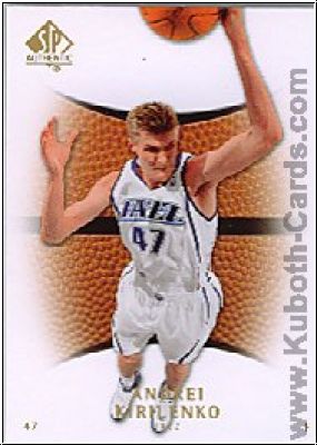 NBA 2007 / 08 SP Authentic - No 80 - Andrei Kirilenko