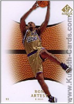 NBA 2007/08 SP Authentic - No 34 - Ron Artest