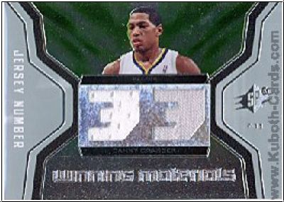 NBA 2007/08 SPx Winning Materials Jersey Numbers- No WMJ-DG