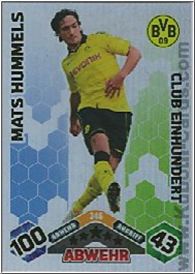 Soccer 2010/11 Topps Match Attax - No 346 - Mats Hummels