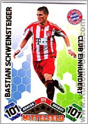 Soccer 2010/11 Topps Match Attax - No 379 - Schweinsteiger