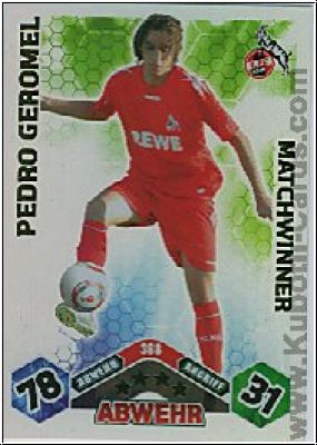 Soccer 2010/11 Topps Match Attax - No 368 - Pedro Geromel