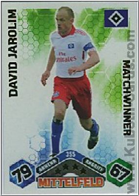 Fussball 2010 / 11 Topps Match Attax - No 355 - David Jarolim