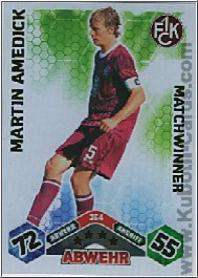 Fussball 2010 / 11 Topps Match Attax - No 364 - Martin Amedick