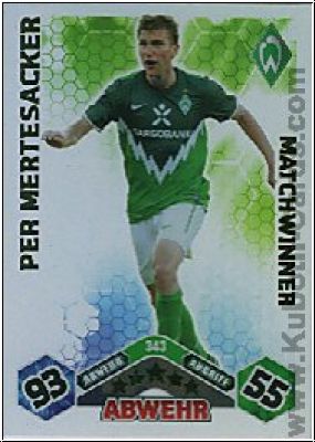 Soccer 2010/11 Topps Match Attax - No 343 - Per Mertesacker