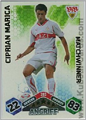 Fussball 2010 / 11 Topps Match Attax - No 393 - Ciprian Marica