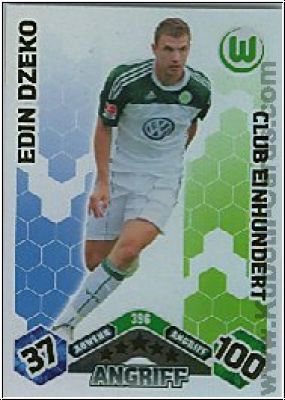 Soccer 2010/11 Topps Match Attax - No 396 - Edin Dzeko