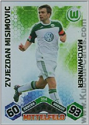 Soccer 2010/11 Topps Match Attax - No 394 - Z. Misimovic