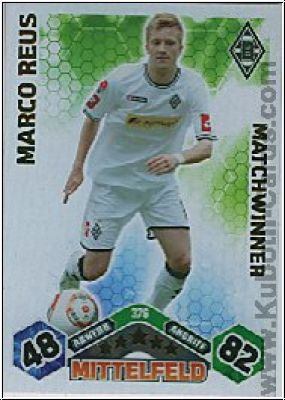 Fussball 2010 / 11 Topps Match Attax - No 376 - Maro Reus