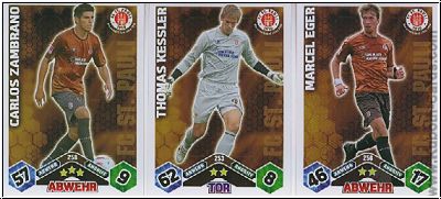 Soccer 2010-11 Topps Match Attax - FC St. Pauli complete set