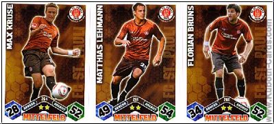 Fussball 2010-11 Topps Match Attax - FC St. Pauli komplettes Set