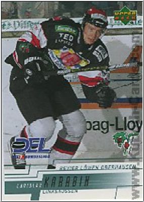 DEL 2000 / 01 Upper Deck - No 208 - Ladislav Karabin