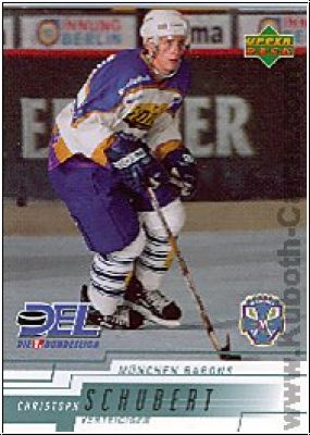 DEL 2000 / 01 Upper Deck - No 176 - Christoph Schubert