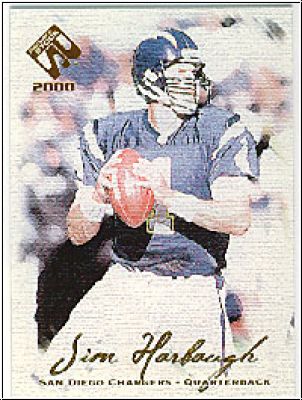 NFL 2000 Private Stock - No 82 - Jim Harbaugh