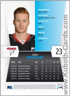 DEL 2010/11 CityPress - No 165 - Cory Urquhart