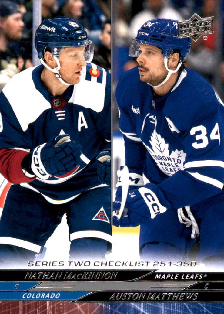 NHL 2024-25 Upper Deck - No 449 - Nathan MacKinnon / Auston Matthews