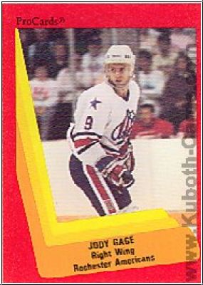 NHL 1990-91 ProCards AHL/IHL - No. 285 - Jody Gage